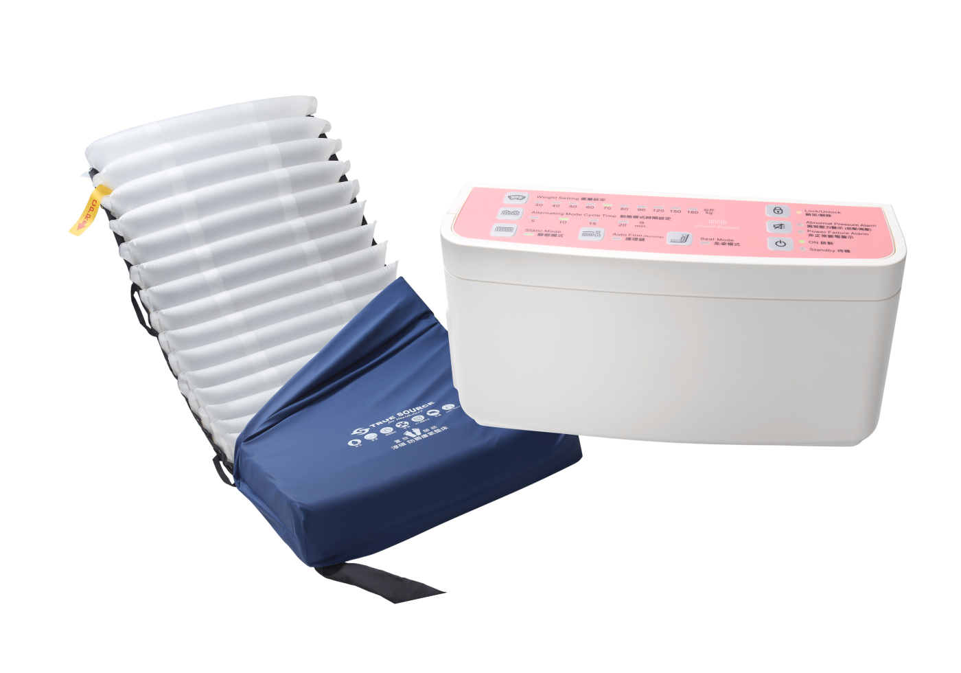 TS-50U 全功能數位進階型 6吋三管純TPU雙層獨立氣室氣墊床(進階型)